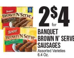 Extra Supermarket BANQUET BROWN N' SERVE SAUSAGES offer