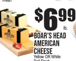 Extra Supermarket BOAR'S HEAD AMERICAN CHEESE offer