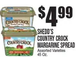 Extra Supermarket SHEDD'S COUNTRY CROCK MARGARINE SPREAD offer