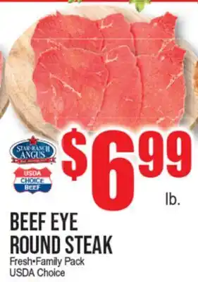 Extra Supermarket BEEF EYE ROUND STEAK offer