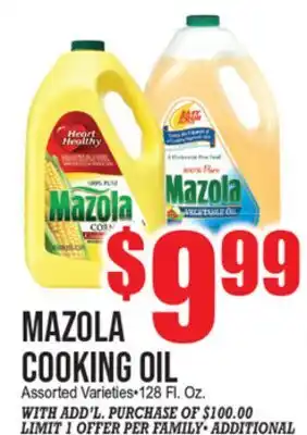 Extra Supermarket MAZOLA COOKING OIL offer