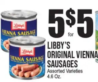 Extra Supermarket LIBBY'S ORIGINAL VIENNA SAUSAGES offer