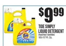 Extra Supermarket TIDE SIMPLY LIQUID DETERGENT offer