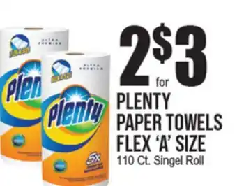Extra Supermarket PLENTY PAPER TOWELS FLEX 'A' SIZE offer