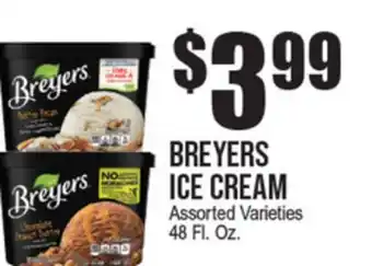 Extra Supermarket BREYERS ICE CREAM offer