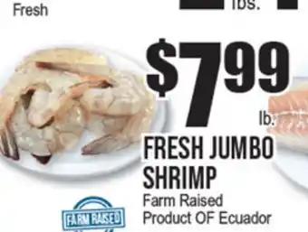 Extra Supermarket FRESH JUMBO SHRIMP offer
