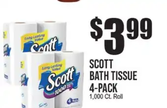 Extra Supermarket SCOTT BATH TISSUE offer