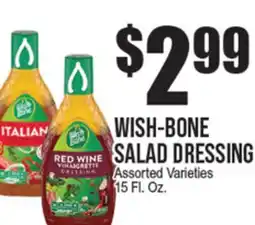 Extra Supermarket WISH-BONE SALAD DRESSING offer