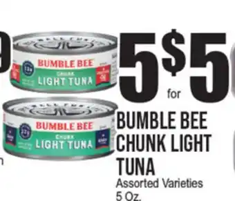 Extra Supermarket BUMBLE BEE CHUNK LIGHT TUNA offer