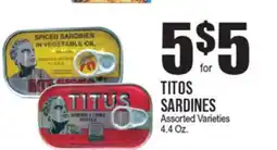 Extra Supermarket TITUS SARDINES offer