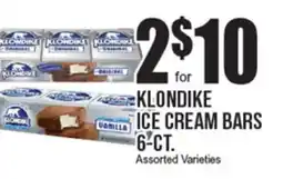 Extra Supermarket KLONDIKE ICE CREAM BARS offer