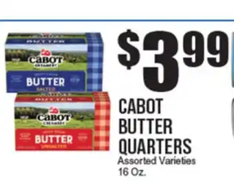 Extra Supermarket CABOT BUTTER QUARTERS offer