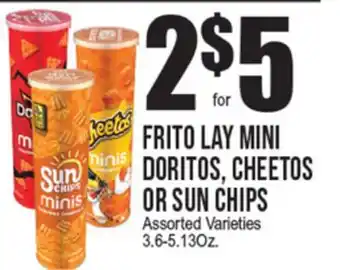 Extra Supermarket FRITO LAY MINI DORITOS, CHEETOS OR SUN CHIPS offer