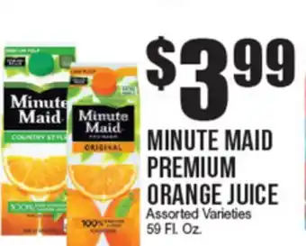 Extra Supermarket MINUTE MAID PREMIUM ORANGE JUICE offer