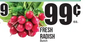 Extra Supermarket FRESH RADISH offer