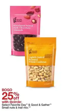 Target Select Favorite Day & Good & Gather small nuts & trail mix offer