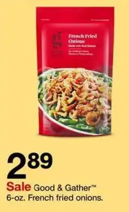 Target Good & Gather french fried onions offer