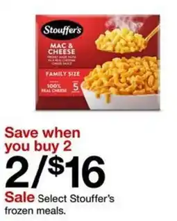 Target Select Stouffer's frozen meals offer