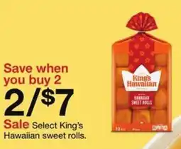 Target Select King's Hawaiian sweet rolls offer