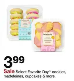 Target Select Favorite Day cookies, madeleines, cupcakes & more offer