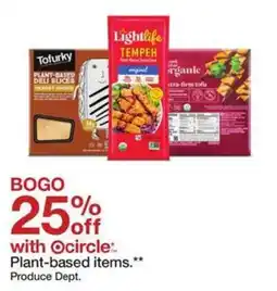 Target Plant-based items offer