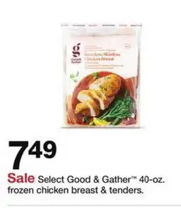 Target Select Good & Gather frozen chicken breast & tenders offer
