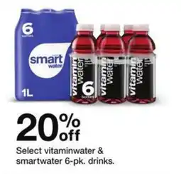 Target Select vitaminwater & smartwater drinks offer