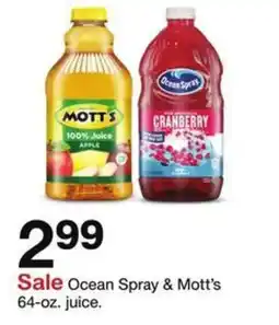 Target Ocean Spray & Mott's juice offer