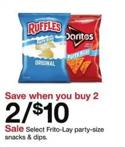 Target Select Frito-Lay party-size snacks & dips offer