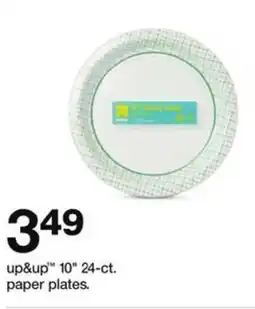 Target up&up 10" paper plates offer
