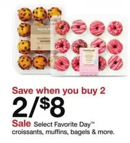Target Select favorite day croissants, muffins, bagels & more offer