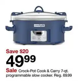 Target Crock-Pot Cook & Carry 7-qt. programmable slow cooker offer