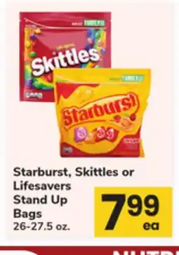 ACME Starburst, Skittles or Lifesavers Stand Up Bags offer