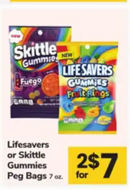 ACME Lifesavers or Skittle Gummies Peg Bags offer