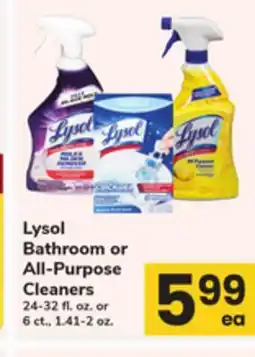 ACME Lysol Bathroom or All-Purpose Cleaners offer