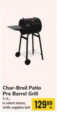 ACME Char-Broil Patio Pro Barrel Grill offer