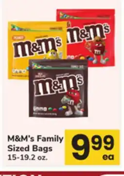 ACME M&M's Family Sized Bags offer