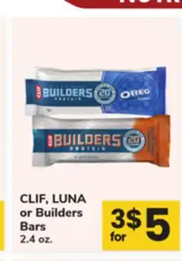 ACME CLIF, LUNA or Builders Bars offer