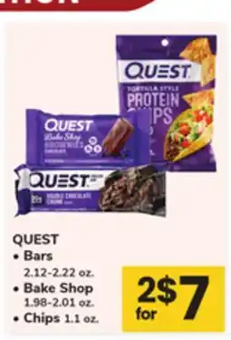 ACME QUEST Bars 2.12-2.22 oz., Bake Shop 1.98-2.01 oz., Chips 1.1 oz offer