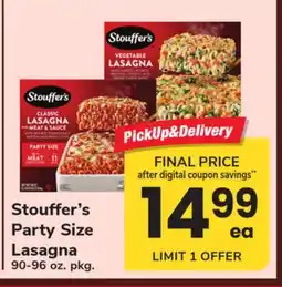 ACME Stouffer's Party Size Lasagna offer