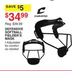Dunham's Sports DEFENSIVE SOFTBALL FIELDER'S MASK offer