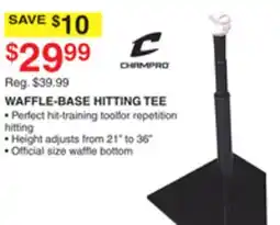 Dunham's Sports WAFFLE-BASE HITTING TEE offer