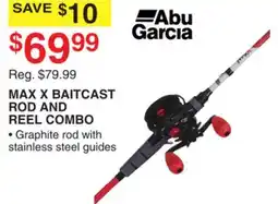 Dunham's Sports ABU GARCIA MAX X BAITCAST ROD AND REEL COMBO offer