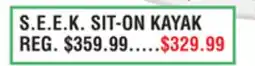 Dunham's Sports PELICAN S. E. E. K. SIT-ON KAYAK offer