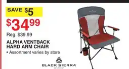 Dunham's Sports BLACK SIERRA ALPHA VENTBACK HARD ARM CHAIR offer