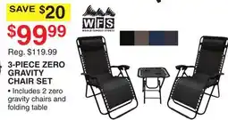 Dunham's Sports 3-PIECE ZERO GRAVITY CHAIR SET offer