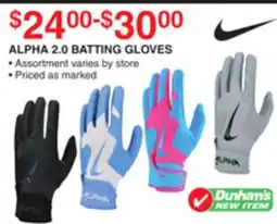 Dunham's Sports ALPHA 2.0 BATTING GLOVES offer