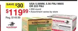 Dunham's Sports USA 5.56MM, 5.56 FMJ M855 OR 223 FMJ offer