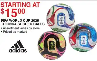 Dunham's Sports FIFA WORLD CUP 2026 TRIONDA SOCCER BALLS offer