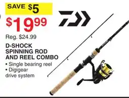 Dunham's Sports D-SHOCK SPINNING ROD AND REEL COMBO offer